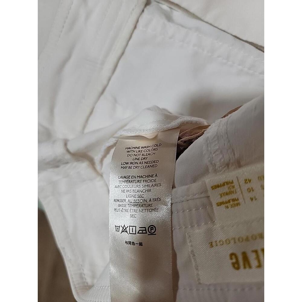 Maeve Sailor By Anthropologie White Chino Shorts Pockets Size 10 Womens #CB3 - Picture 14 of 15